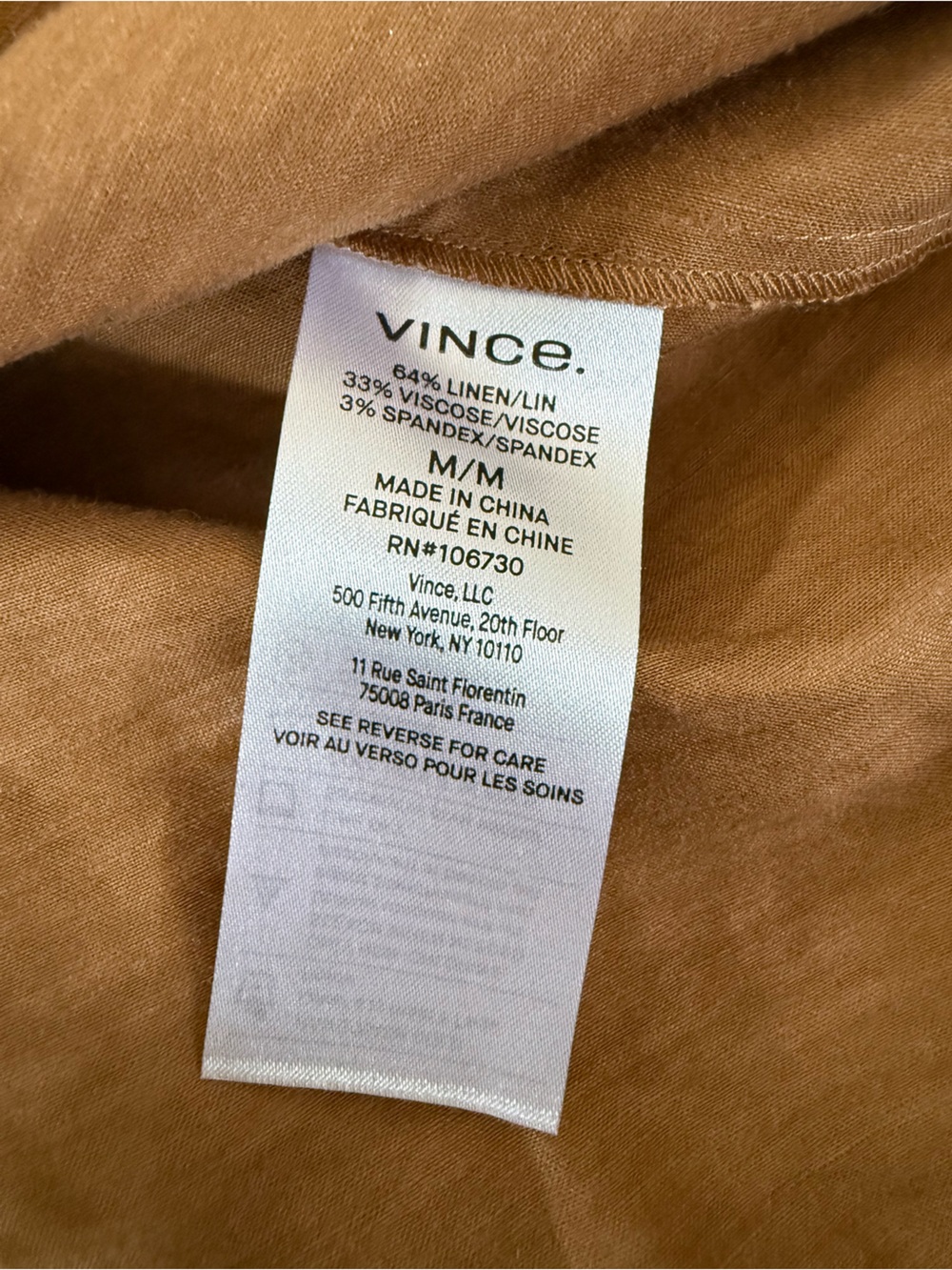 Vince Tie-Back Linen-Blend Shirtdress - Picture 9 of 9